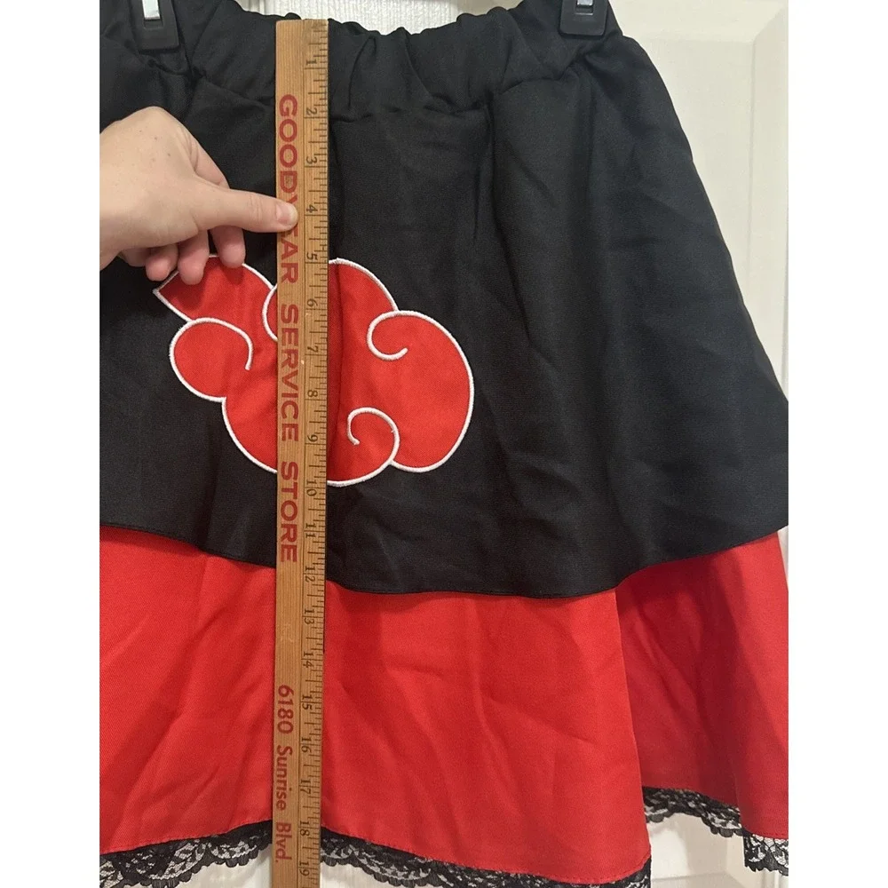 Akatsuki Skirt‎ Naruto Inspired Anime Cosplay Costume Woman's SMALL